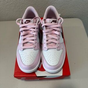 Nike Dunk Low Pink Foam Red White GS Size 6.5Y Brand New